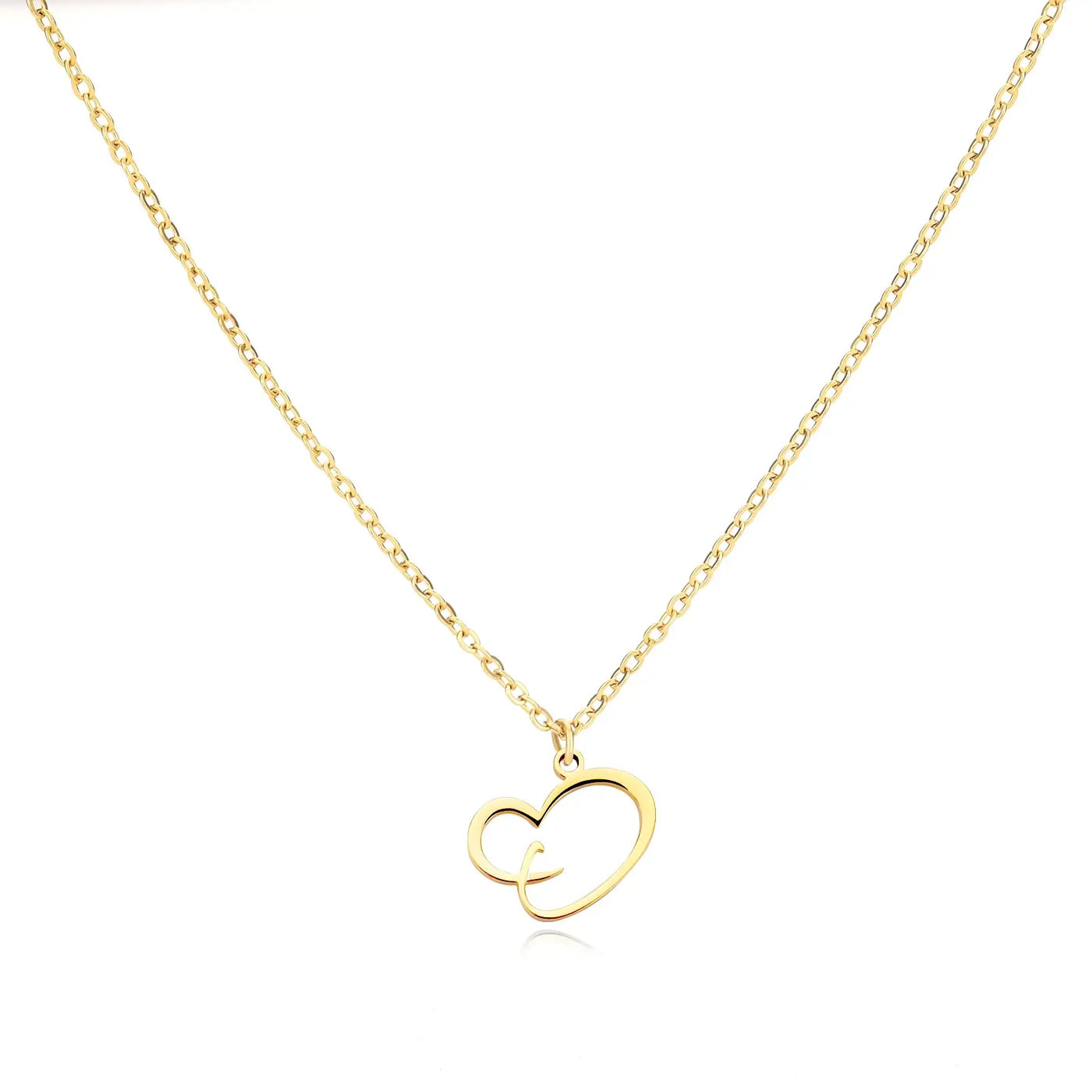 Cursive Heart Necklace